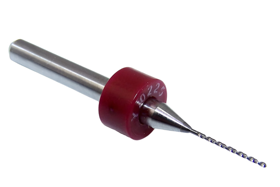 100.0225.360 Kyocera #74 Carbide 2 Flute Drill PCB Type .0225" Diameter .360" Flute 1.50" Length .125" Shank