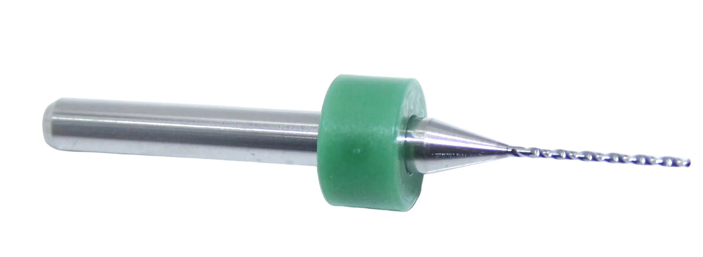 100.0250.400 Kyocera #72 Carbide 2 Flute Drill PCB Type .0250" Diameter .400" Flute 1.50" Length .125" Shank 130° Point