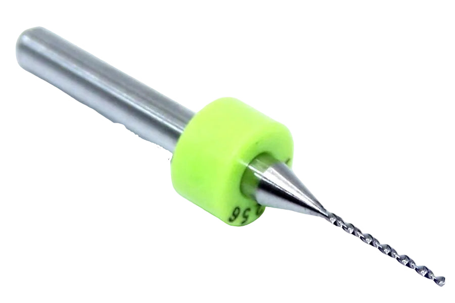 100.0256.400 Kyocera 0.65mm Carbide 2 Flute Drill PCB Type .0256" Diameter .400" Flute 1.50" Length .125" Shank 130° Point