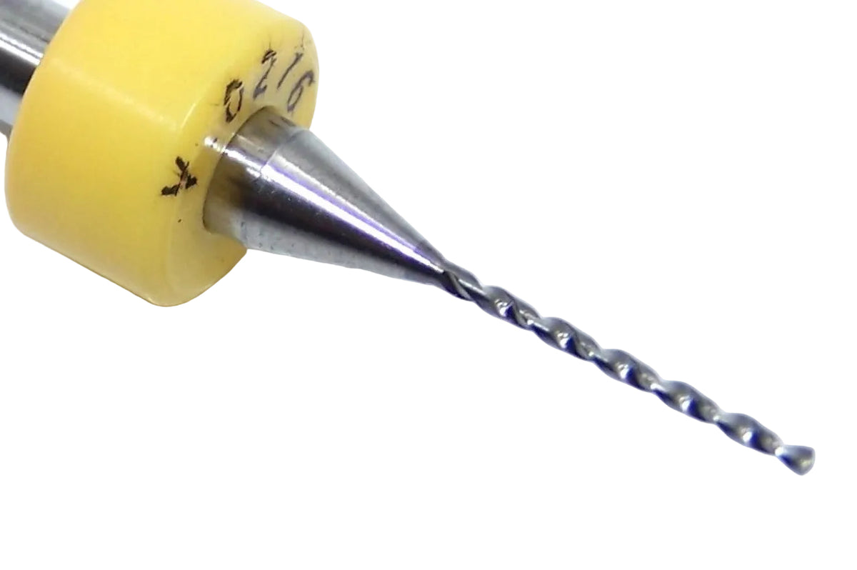 100.0276.400 Kyocera 0.70mm Carbide 2 Flute Drill PCB Type .0276" Diameter .400" Flute 1.50" Length .125" Shank