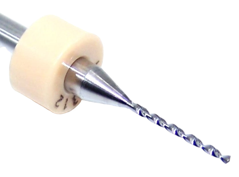 100.0312.400 Kyocera 1/32" Carbide 2 Flute Drill PCB Type .0312" Diameter .400" Flute 1.50" Length .125" Shank