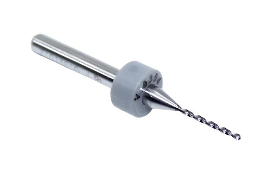 100.0354.400 Kyocera 0.90mm Carbide 2 Flute Drill PCB Type .0354" Diameter .400" Flute 1.50" Length .125" Shank
