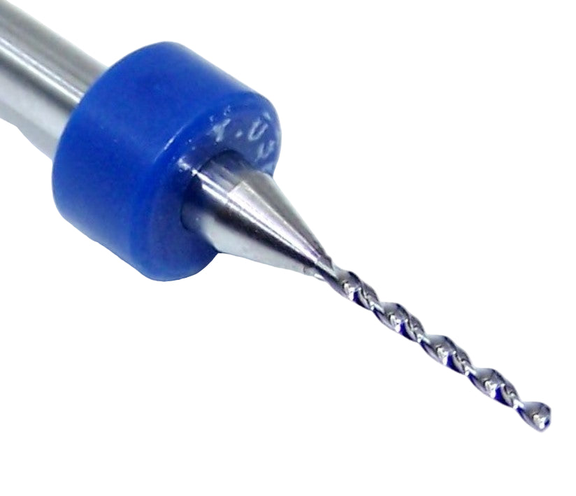 100.0360.400 Kyocera #64 Carbide 2 Flute Drill PCB Type .0360" Diameter .400" Flute 1.50" Length .125" Shank 130° Point
