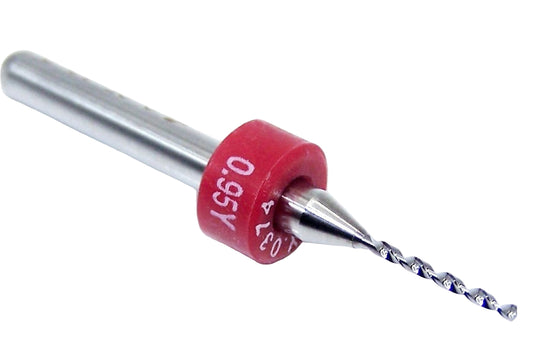 100.0374.400 Kyocera 0.95mm Carbide 2 Flute Drill PCB Type 0.0374" Diameter .400" Flute 1.50" Length .125" Shank