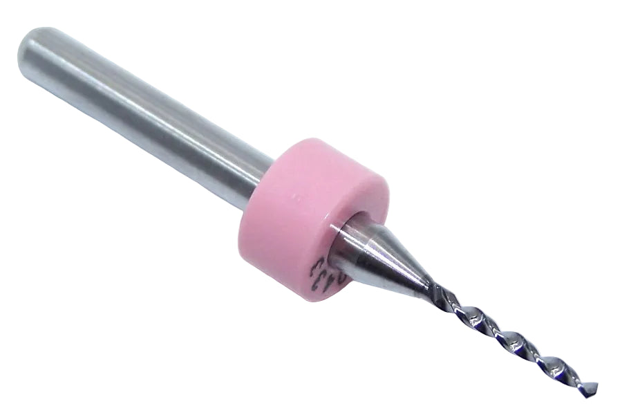 100.0433.400 Kyocera 1.10mm Carbide 2 Flute Drill PCB Type .0433" Diameter .400" Flute 1.50" Length .125" Shank