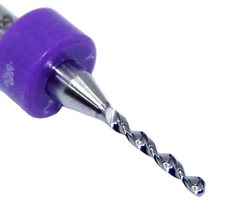 100.0512.400 Kyocera 1.30mm Carbide 2 Flute Drill PCB Type .0512" Diameter .400" Flute 1.50" Length .125" Length 130° Point