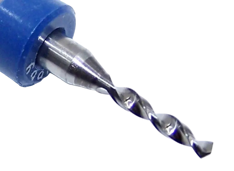 100.0669.400 Kyocera 1.70mm Carbide 2 Flute Drill PCB Type .0669" Diameter .400" Flute 1.50" Length .125" Shank with rings