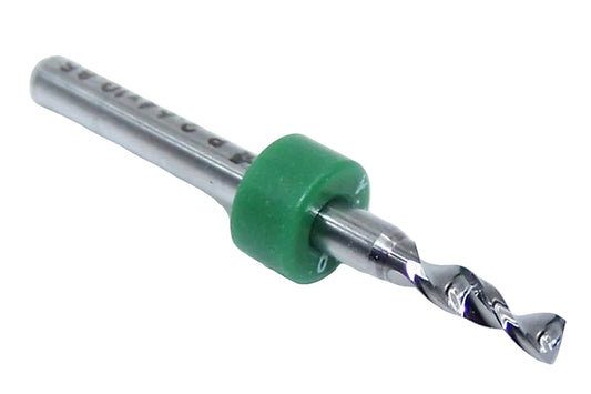 100.1040.400 Kyocera #37 Carbide 2 Flute Drill PCB Type .1040" Diameter .400" Flute 1.50" Length .125" Shank 165° Point