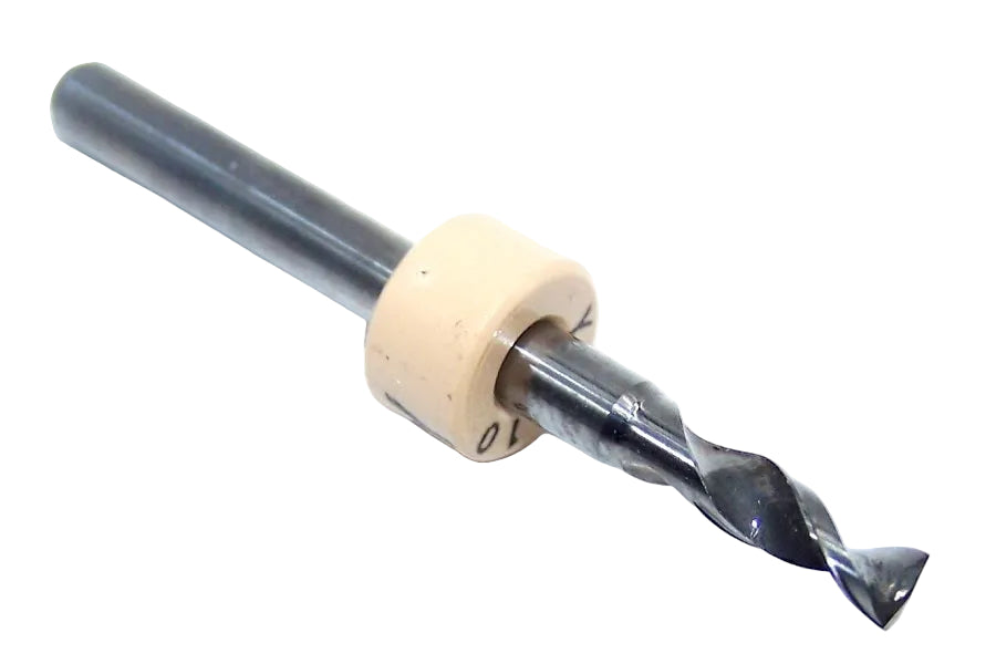 100.1110.400 Kyocera #34 Carbide 2 Flute Drill PCB Type Solid Carbide .1110" Diameter .400" Flute 1.50" Length .125" shanks 165° Point