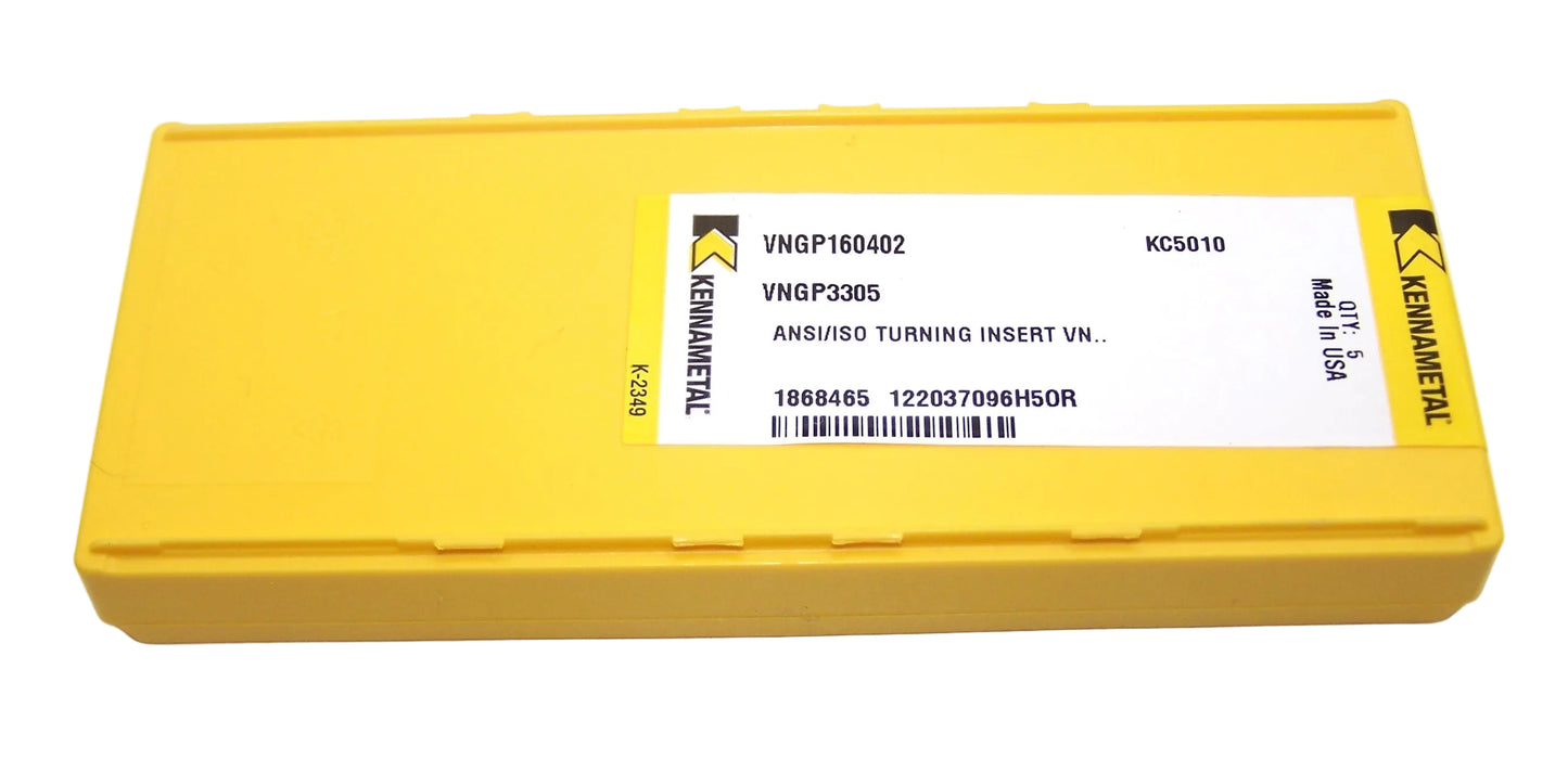 VNGP3305 KC5010 Kennametal Turning Insert - 1868465 - Pack of 5
