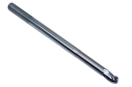 1755-1875.1000 Kyocera 3/16" Carbide 3 Flute Ball End Mill 1.00" Extended Reach 0.1875" Diameter 0.284" Flute 3.00" Length 0.1875" Shank