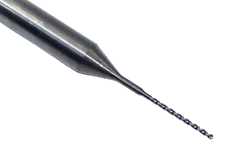 20180 Harvey Tool #77 Solid Carbide 2 Flute Drill PCB Type .0180" Diameter .270" Flute 1.50" Length .125" Shank