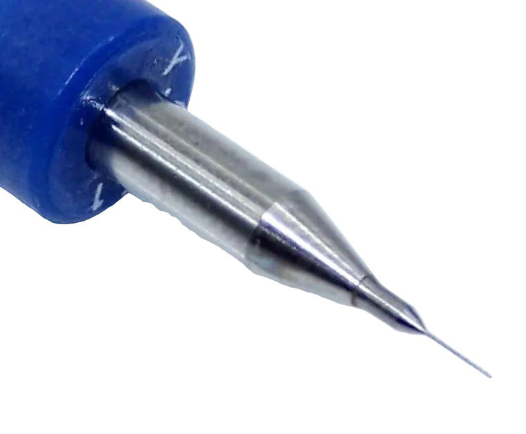 430.0051.098 Kyocera 0.13mm Carbide 2 Flute Drill PCB Undercut Hybrid .0051" Diameter .098" Flute 1.50" Length .125" Shank