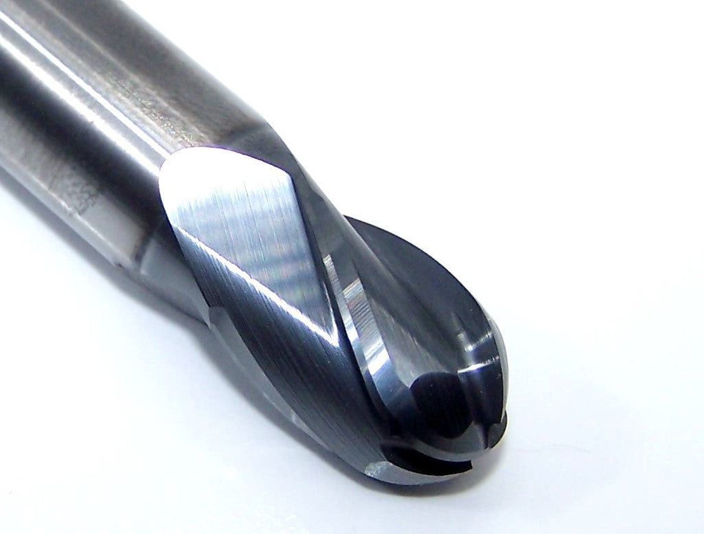 10268532 SECO 1/2" Carbide 4 Flute End Mill Ball SIRON-A Coated .500" Diameter .625" Flute 2.50" Length .500" Shank