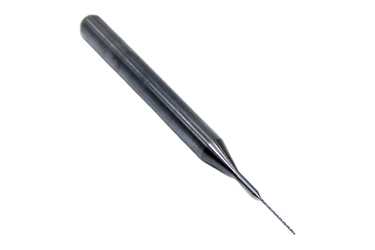 105-0091.220 Kyocera #89 Carbide 2 Flute Drill Bit 0.0091" Diameter 0.220" Flute 1.5" Length 0.125" Shank 118° Point