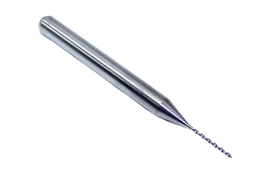 105-0200.310 Kyocera #76 Carbide 0.0200" Diameter 0.310" Flute 1.5" Length 0.125" Shank 130° Point