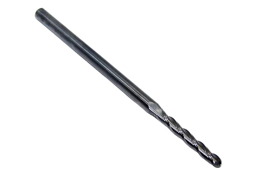 12899 Harvey Tool .1000" Carbide 3 Flute End Mill Ball End Long .1000" Diameter .750" Flute 2.50" Length 0.125" Shank