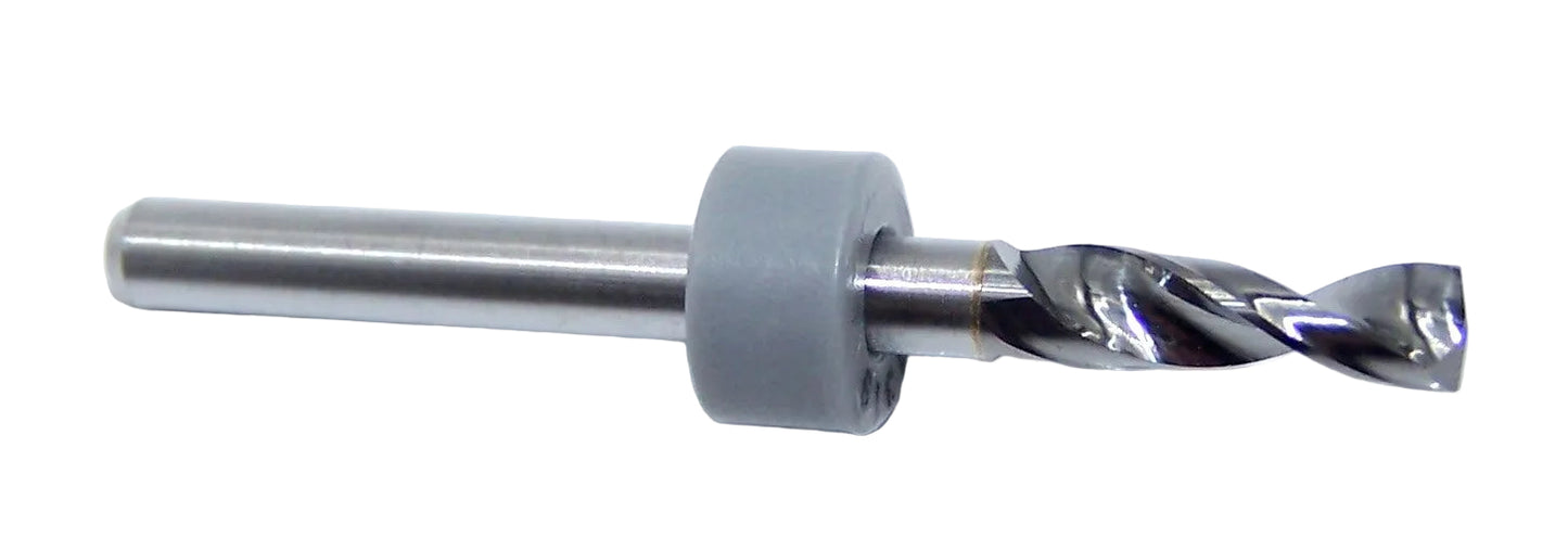 150.1319.500 Kyocera 3.35mm Carbide 2 Flute Drill PCB Type .1319" Diameter .500 Flute 1.50" Length .125" Shank 165° Point