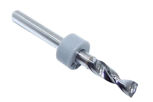 150.1319.500 Kyocera 3.35mm Carbide 2 Flute Drill PCB Type .1319" Diameter .500 Flute 1.50" Length .125" Shank 165° Point