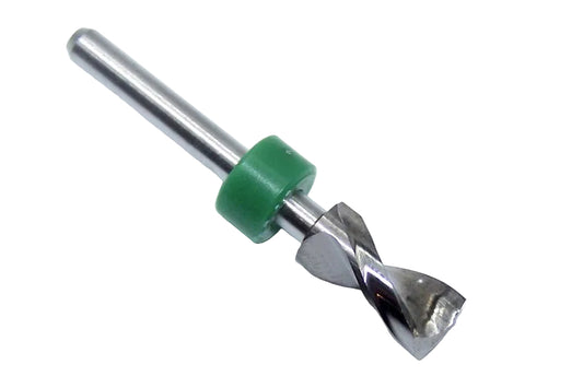 150.2343.500 Kyocera 5.95mm Carbide 2 Flute Drill PCB Type .2343" Diameter .500" Flute 1.50" Length .125" Shank 165° Point