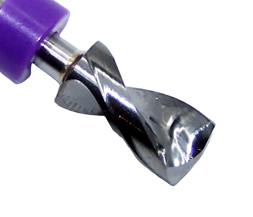 150.2500.500 Kyocera 1/4" Carbide 2 Flute Drill PCB Type .250" Diameter .500" Flute 1.50" Length .125" Flute