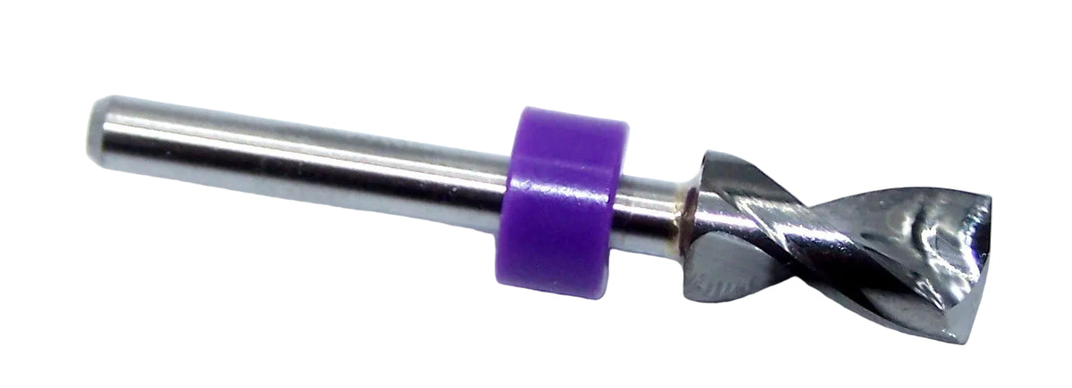 150.2500.500 Kyocera 1/4" Carbide 2 Flute Drill PCB Type .250" Diameter .500" Flute 1.50" Length .125" Flute