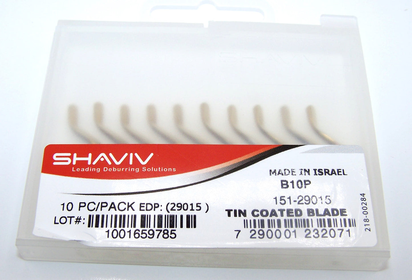 151-29015 Shaviv B10P 29015 High Speed Steel PVD TiN Coated Right Hand Deburr Replacement Blade (Pack of 10)