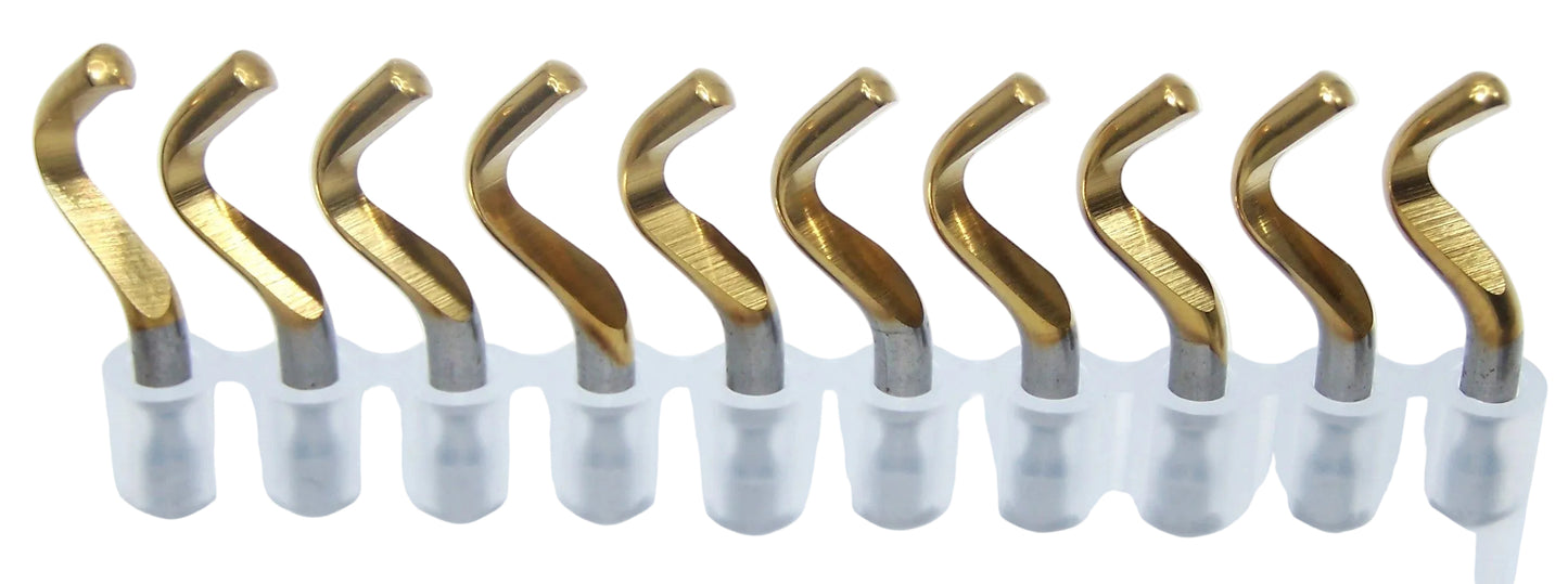 151-29024 Shaviv B30P 29024 TiN Coated High Speed Steel Hooked Deburr Blade (Pack of 10)