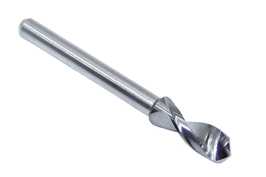 155-1752.500 Kyocera 4.45mm Carbide 2 Flute Drill 0.1752" Diameter 0.500" Flute 1.50" Length 0.125" Shank 130° Point