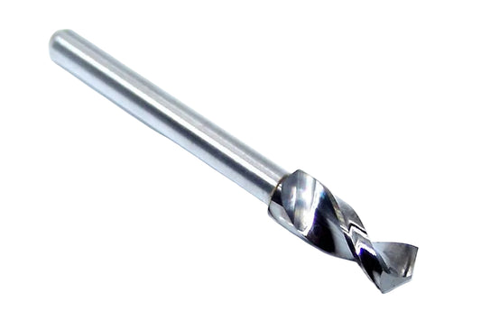 155-1850.500 Kyocera 4.70mm Carbide Drill 0.1850" Diameter 0.5000" Flute 1.5" Length 0.125" Shank 130° Point)