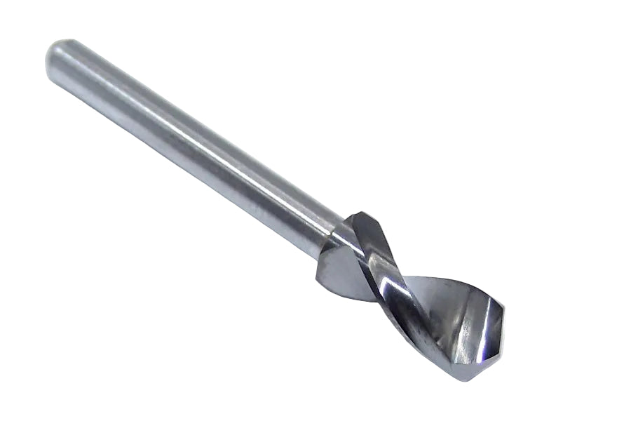 155-2130.500 Kyocera #3 Carbide 2 Flute Drill PCB Type 0.2130" Diameter 0.500" Flute 1.50" Length 0.125" Shank 130° Point