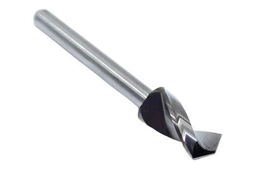 155-2402.500 Kyocera 6.10mm Carbide 0.2402" Diameter 0.5000" Flute 1.5" Length 0.125" Shank 130° Point