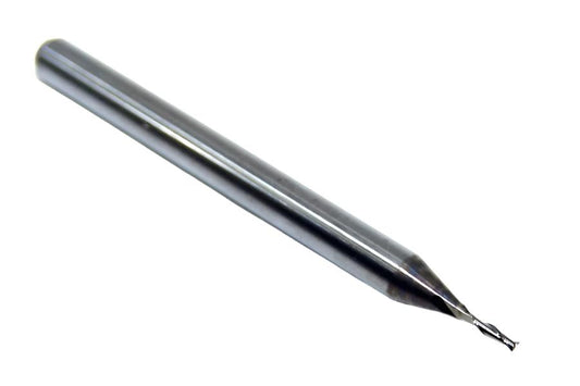 1600-0315.120 Kyocera 0.80mm Carbide 2 Flute End Mill .0315" Diameter .120" Flute 1.50" Length .125" Shank (ringless)