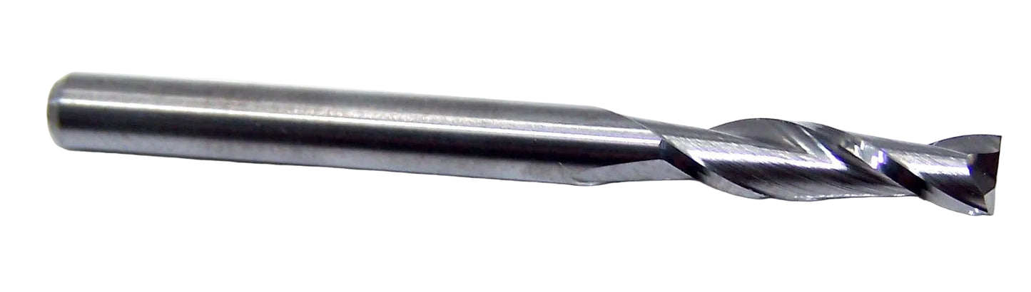 1600-1250.500 Kyocera 1/8" Carbide End Mill 2 Flute SQ .125" Diameter .500"Flute 1.50"Length .125" Shank (no ring)