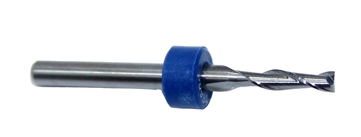 1600.0984.390 Kyocera 2.50mm Carbide 2 Flute End Mill PCB Type .0984" Diameter .394" Flute 1.50" Length .125" Shank