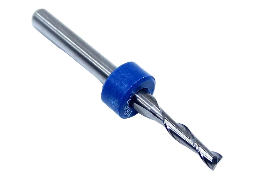 1600.0984.390 Kyocera 2.50mm Carbide 2 Flute End Mill PCB Type .0984" Diameter .394" Flute 1.50" Length .125" Shank