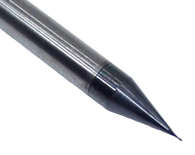 1610-0070L021 Kyocera 0.007" Carbide 2 Flute End Mill ALTiN Coated 0.0070" Diameter 0.0210" Flute 1.5" Length 0.125" Shank
