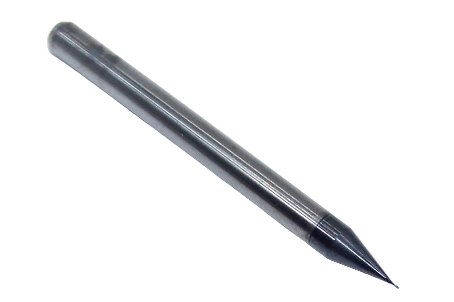 1610-0070L021 Kyocera 0.007" Carbide 2 Flute End Mill ALTiN Coated 0.0070" Diameter 0.0210" Flute 1.5" Length 0.125" Shank
