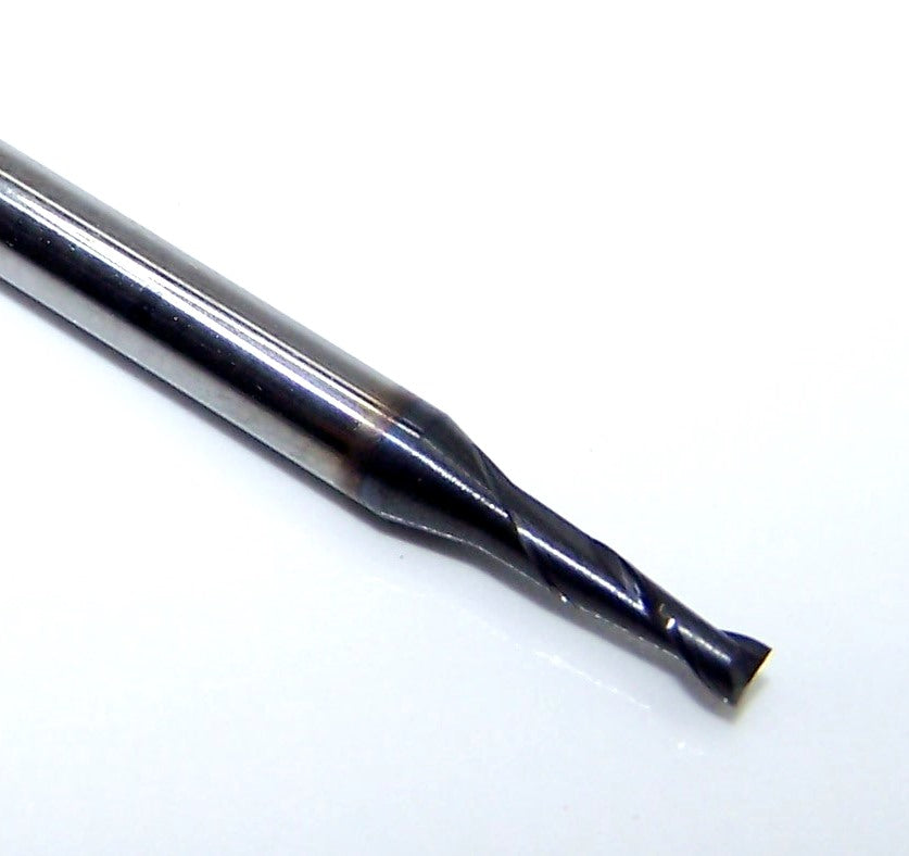 0.0669" CARBIDE END MILL 2 FLUTE 1.70mm DIA .201"LOC AlTiN - KYOCERA MICROTOOLS 1610-0669L201