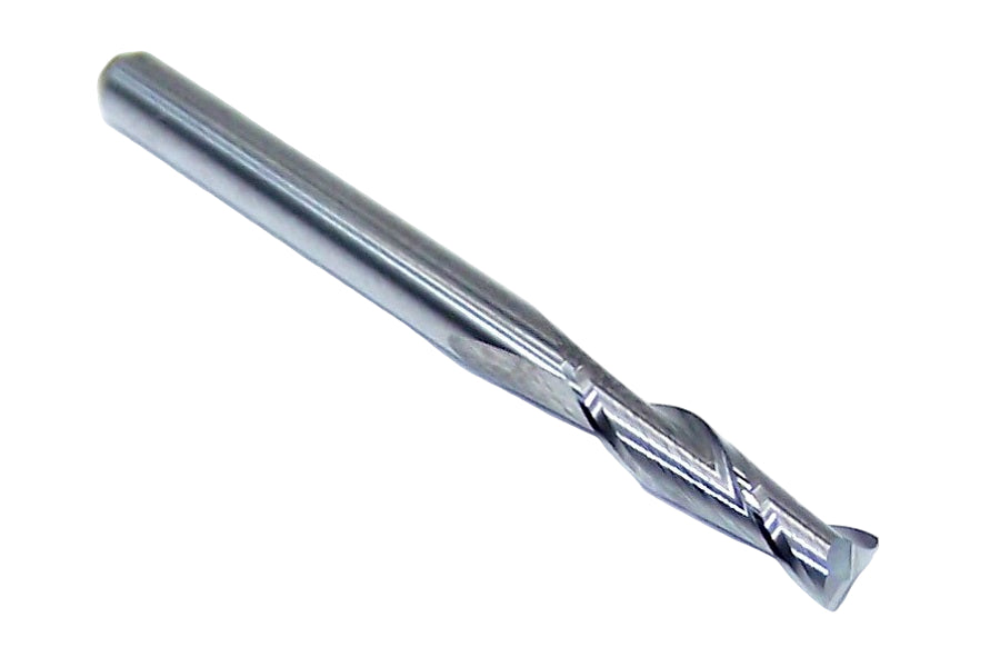 1613-1250.500CR Kyocera 1/8" Carbide 2 Flute End Mill 0.010" Radius 0.1250" Diameter 0.500" Flute 1.50" Length .1250" Shank