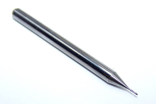 1615-0157.110A1 Kyocera 0.40mm Carbide 70° Point Drill Mill 2 Flute .0157" Diameter .110" Flute 1.50" Length .118" Shank