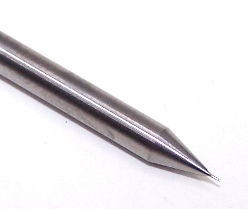 1620-0079.012 Kyocera 0.20mm Carbide 2 Flute End Mill 0.0079" Diameter 0.0120" Flute 1.5" Length 0.1181" Shank