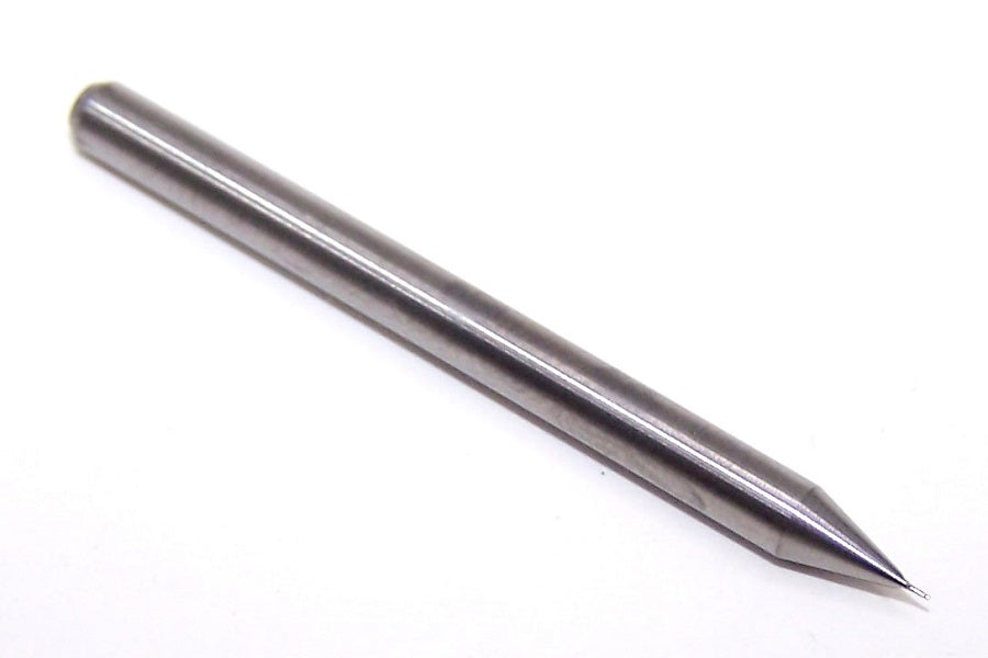 1620-0079.012 Kyocera 0.20mm Carbide 2 Flute End Mill 0.0079" Diameter 0.0120" Flute 1.5" Length 0.1181" Shank