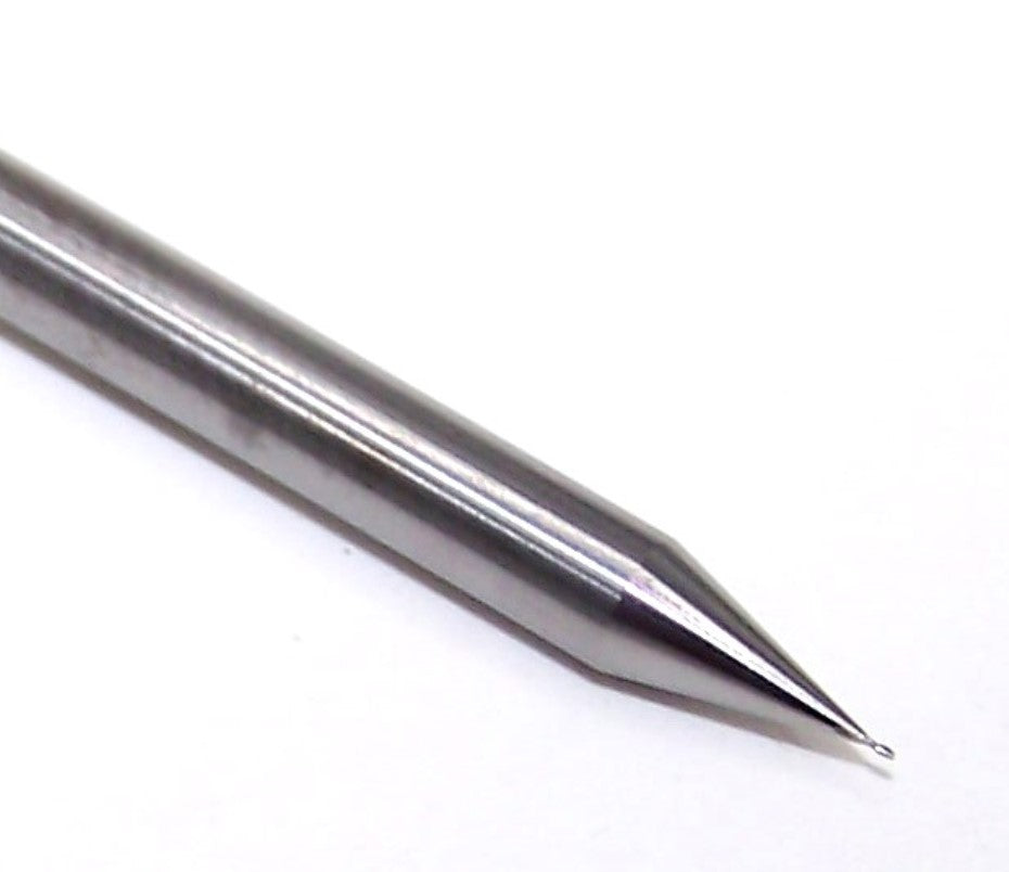 1620-0090.014 Kyocera 0.0090" Carbide 2 Flute End Mill 0.0090" Diameter 0.0140" Flute 1.5" Length 0.125" Shank