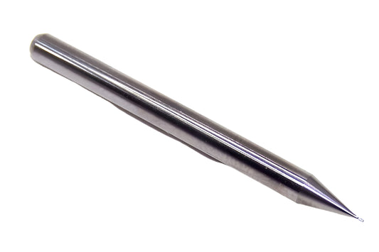 1620-0110.017 Kyocera 0.0110" Carbide 2 Flute End Mill Stub Length 0.0110" Diameter 0.0170" Flute 1.5" Length 0.125" Shank