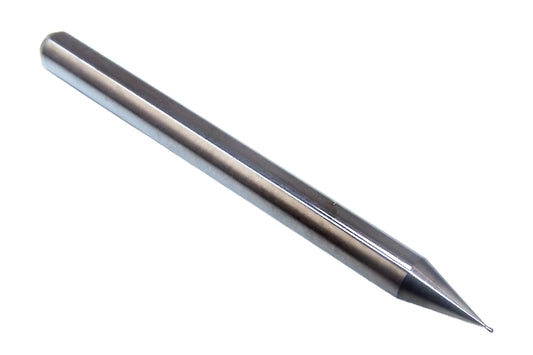 1620-0130.020 Kyocera #81 Carbide 2 Flute End Mill Stub Flute .0130" Diameter .020" Flute 1.50" Length .125" Shank