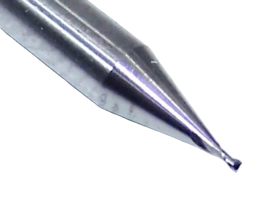 1620-0200.030 Kyocera #76 Carbide 2 Flute End Mill Stub Flute .0200" Diameter .030" Flute 1.50" Length .125" Shank - sale