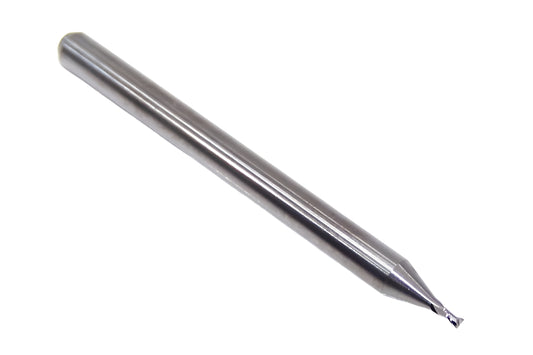 1620-0354.053 Kyocera 0.9mm Carbide 2 Flute End Mill 0.0354" Diameter 0.0530" Flute 1.5" Length 0.1181" Shank