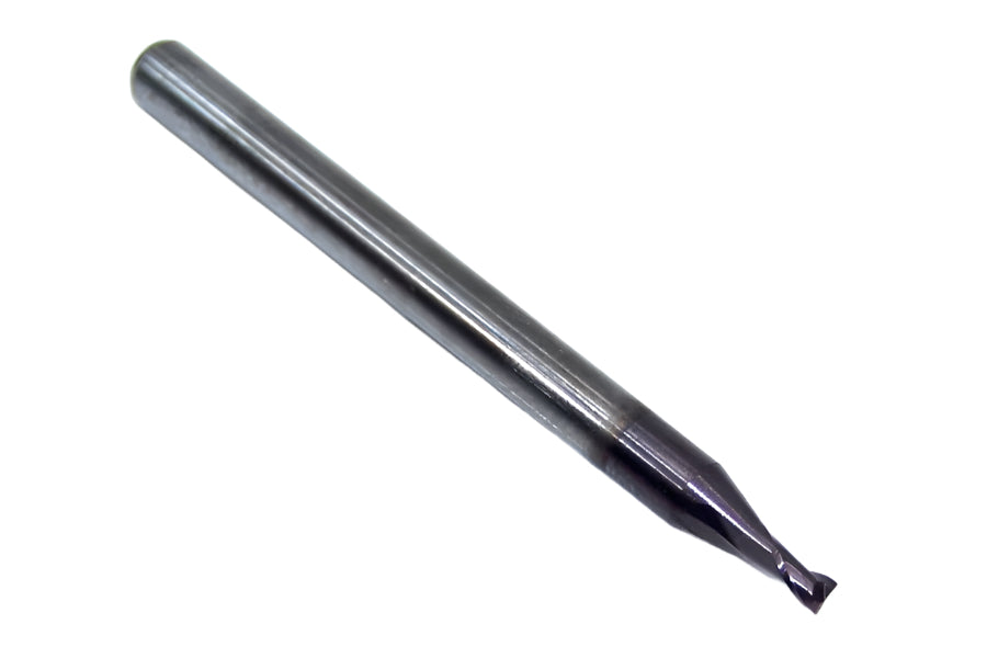 1620-0625L094 Kyocera 1/16" Carbide 2 Flute End Mill Stub ALTiN Coated 0.0625" Diameter 0.094" Flute 1.5" Length 0.125" Shank