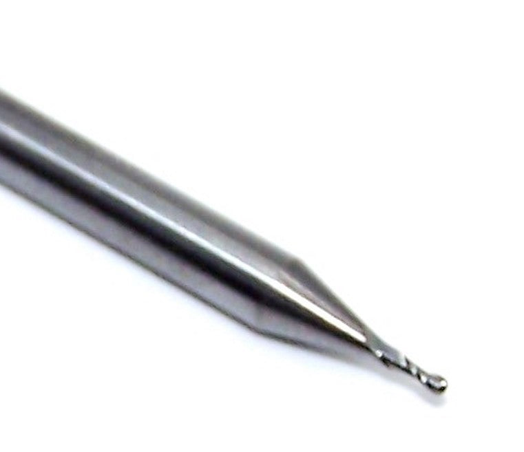 1625-0276.083 Kyocera Carbide 2 Flute Carbide Ball End Mill .0276" Diameter .083" Flute 1.50" Length .118" Shank